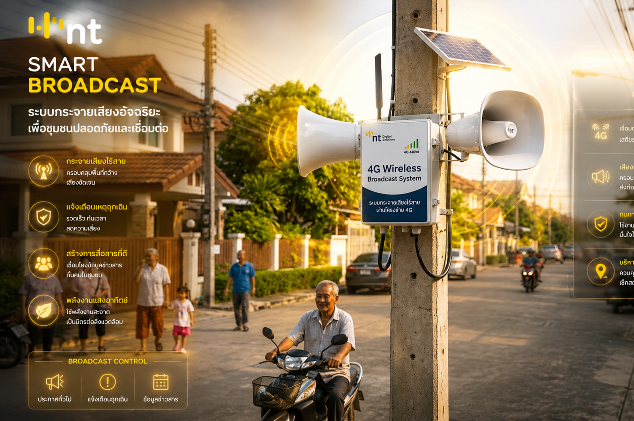 ระบบกระจายเสียงไร้สาย ผ่านโครงข่าย 4G
